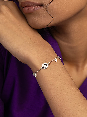 Nyota Bracelet in 925 Oxidised Silver