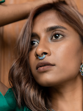 Tribal Silver Septum Nose Ring😍😍 . Premium Collection❤️ ✓Non-Piercing/Fake  Nose Ring. Those oxidized nose ring suits any face type and… | Instagram