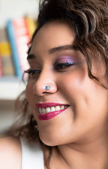 Owning My Delusional Optimism Nose Pin in 925 Silver
