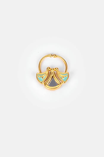 Chalka Re Septum Ring in Gold Plated Brass