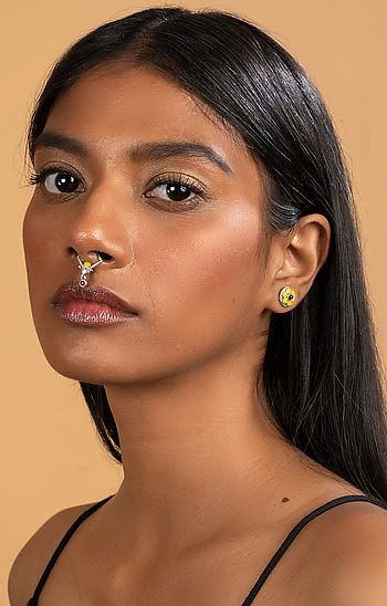 Sadu Bharat Style Septum Ring in 925 Silver