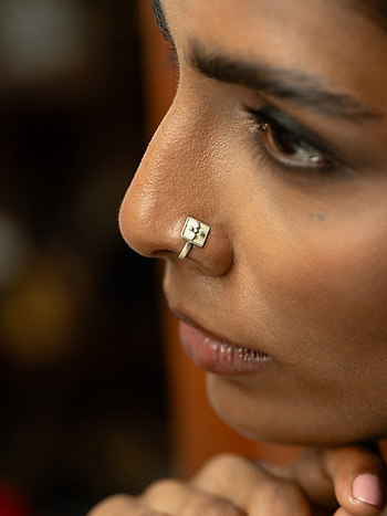 Jyamitiya Nose Clip in Oxidised 925 Silver