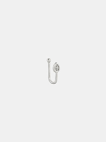 Petite Snowdrop Nose Pin in 925 Silver