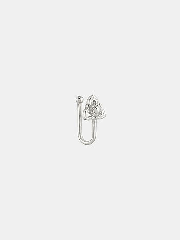 Mini Trillium Nose Pin in 925 Silver