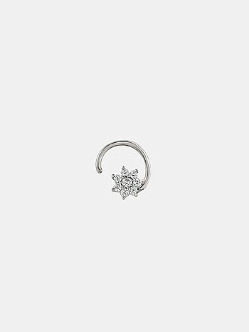 Tiny Bloom Nose Pin in 925 Silver