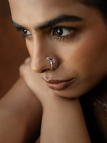 Gunjan Nose Pin in 925 Silver