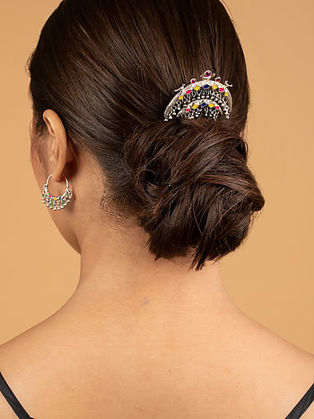 Indian Hair Jewelry DIY Beaded Juda Pin  Sew Historically