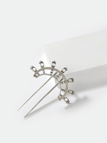 Portia Juda Pin in 925 Oxidised Silver