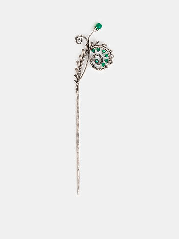 Let Go Oxidized Bun Stick in 925 Silver