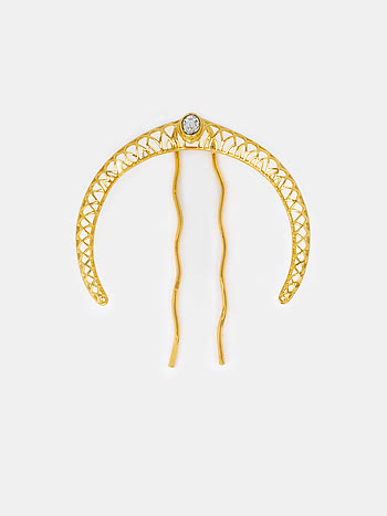 Queen of Organising Juda Pin in Gold Plated 925 Silver