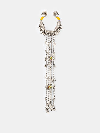 Meen Hair Chain in Oxidised 925 Silver