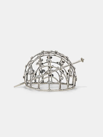 Mauj Masti Juda Pin in 925 Oxidised Silver