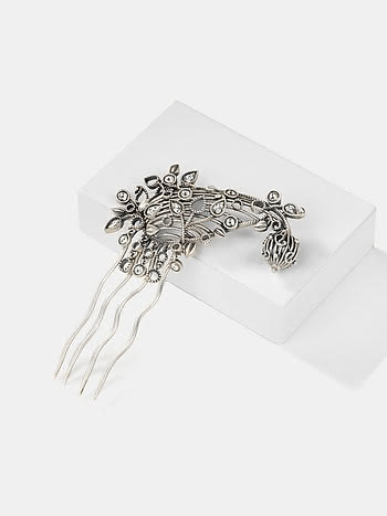 Chham Chham Hair Pin in 925 Oxidised Silver