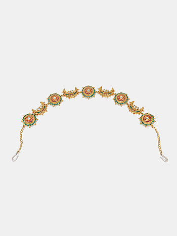 Shaadi Shringar Matha Patti in Gold Plated 925 Silver