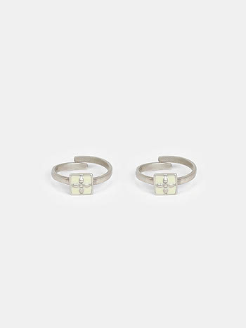 Jyamitiya Toe Rings in Oxidised 925 Silver