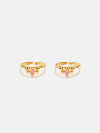 Mayura Pankhi Ring in Gold Plated 925 Silver