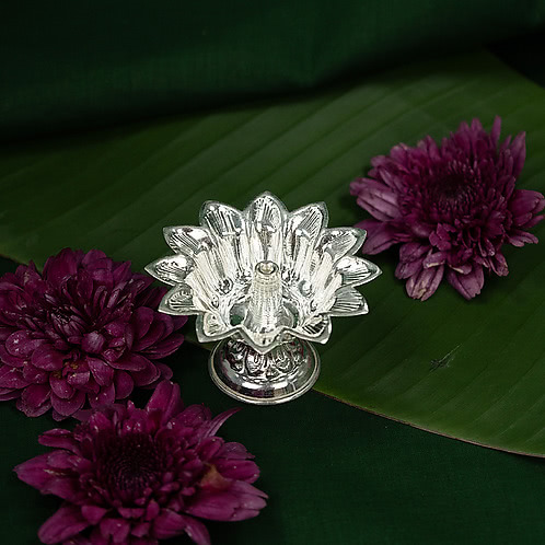 Lotus Diya Crafted in 925 Silver