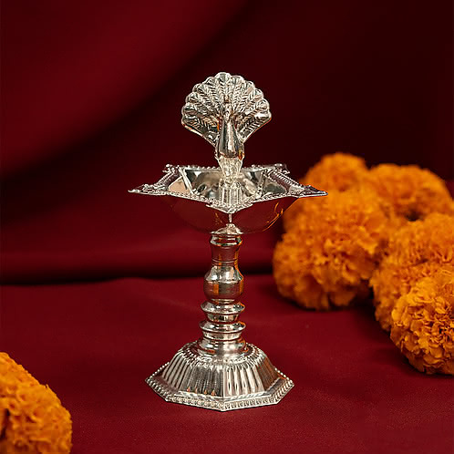 Mayur Diya Crafted in 925 Silver