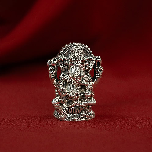 Bal Ganesha Idol Crafted in 925 Silver