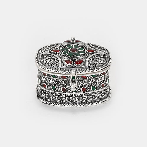 Niyati KumKum Box Crafted in 925 Silver