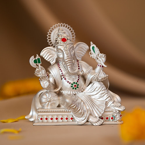 Siddhaye Ganesh Idol in 925 Silver