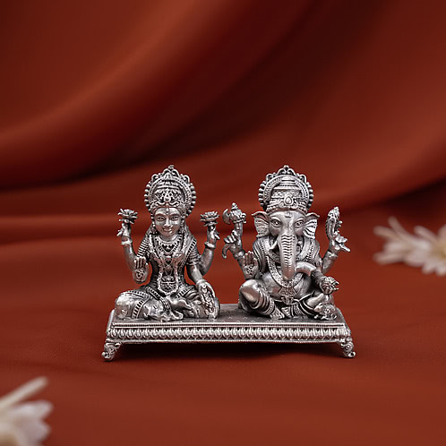Mangalam Ganesh Laxmi Idol Crafted in 925 Silver