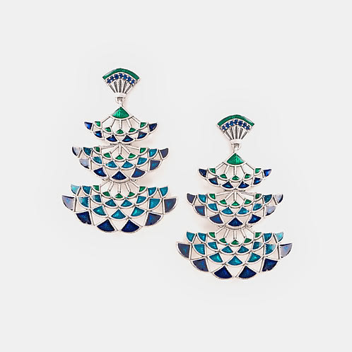 Oxidised Owning My Loud Laugh Earrings