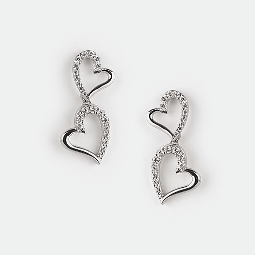 Jar of Hearts Earrings in 925 Silver