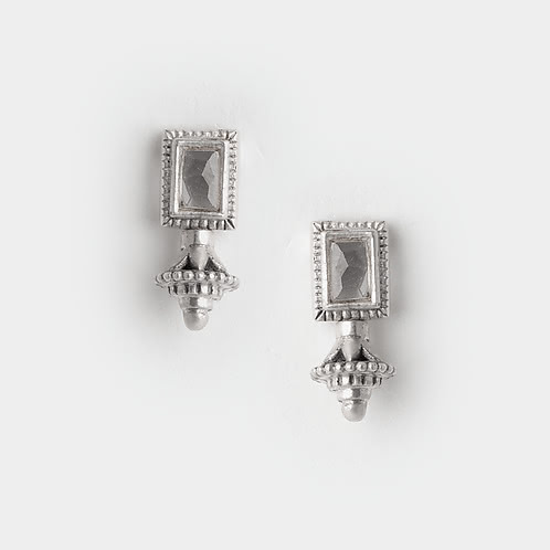 Jo March Earrings in 925 Oxidised Silver