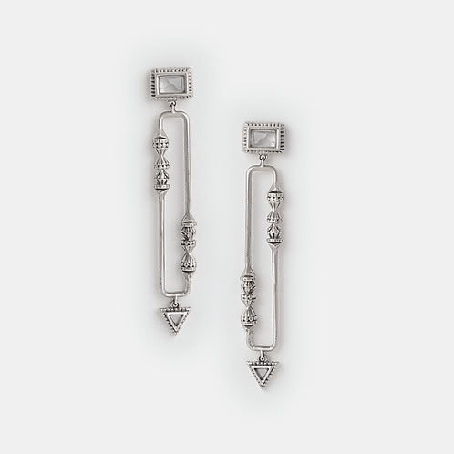 Oxidised Diana Barry Earrings in 925 Silver