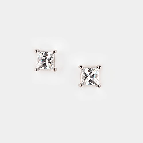 Dusk Till Dawn Solitaire Earrings in 925 Silver