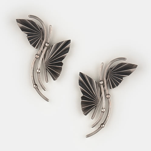 Oxidised Chasing My Future Self Earrings in 925 Silver