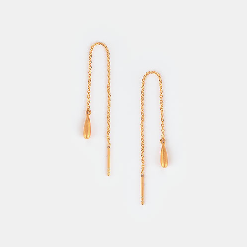 Divine Drop Earrings in Gold Plated 925 Silver