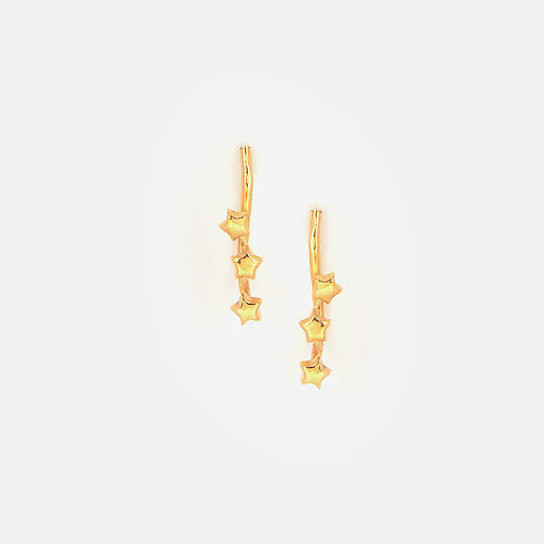 Starry Night Earrings in Gold Plated 925 Silver 