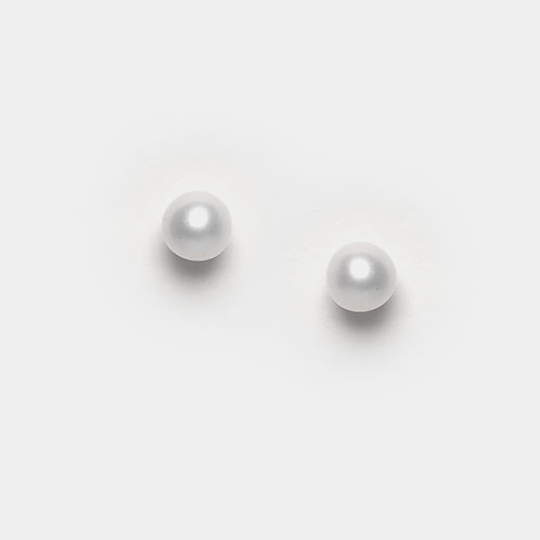 A Pearl Of Love (6mm) Earrings in 925 Silver