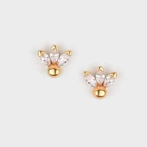 Mistletoe Mood Earrings in Gold Plated 925 Silver