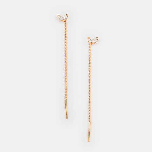 A New Leaf Earrings in Gold Plated 925 Silver