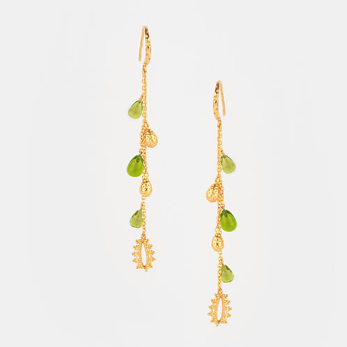 Opuntia Bloom Earrings in Gold Plated 925 Silver