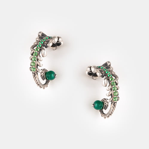 Unlearn Oxidized Earrings in 925 Silver