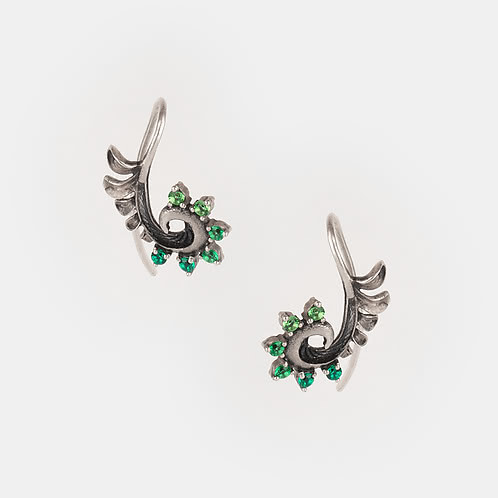 Release Oxidized Earrings in 925 Silver