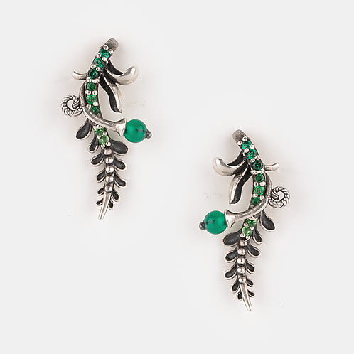 Uncover Oxidized Earrings in 925 Silver