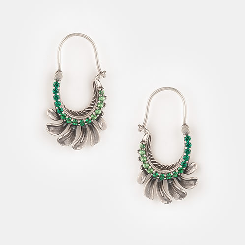 Unveil Oxidized Earrings in 925 Silver
