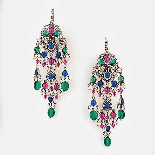 Feeling Futri Oxidised Earrings in 925 Silver