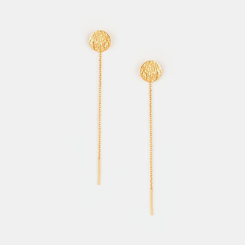 Hint of Shimmer Confetti Earrings in Dual Plated 925 Silver