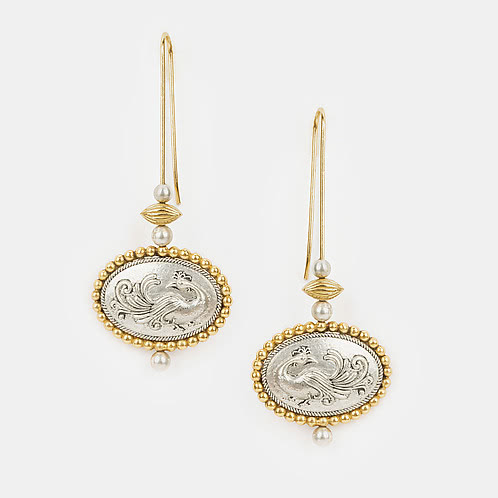 Navilu Wire Earrings in Dual Plated 925 Silver