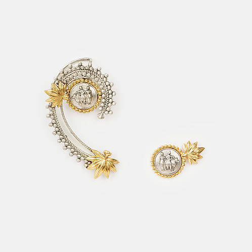Preethi Earrings in Dual Plated 925 Silver