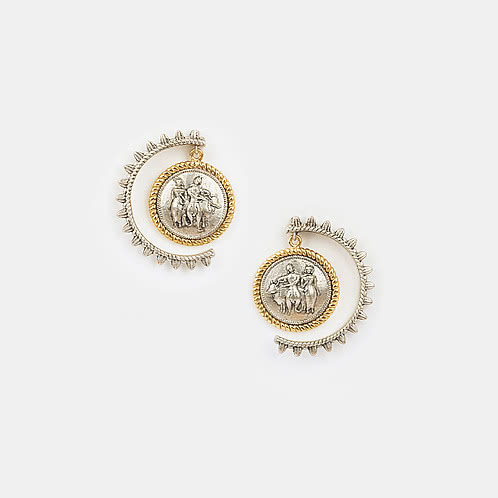 Snehitaru Earrings in Dual Plated 925 Silver