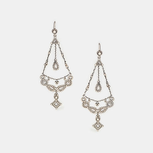 Excitement Dangler Earrings in Oxidised 925 Silver