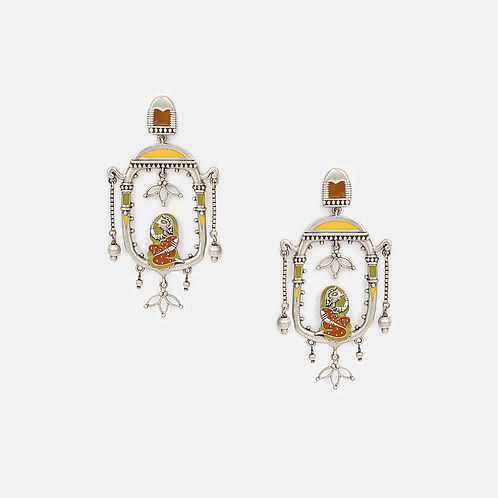 Janaki Earrings in Oxidised 925 Silver