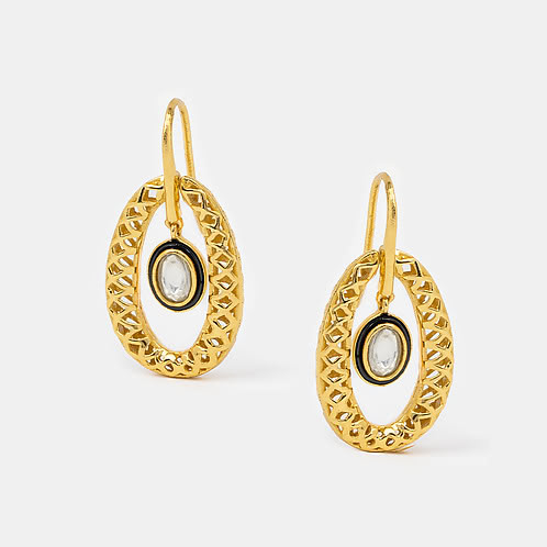 Queen of Great Ideas Earrings in Gold Plated 925 Silver